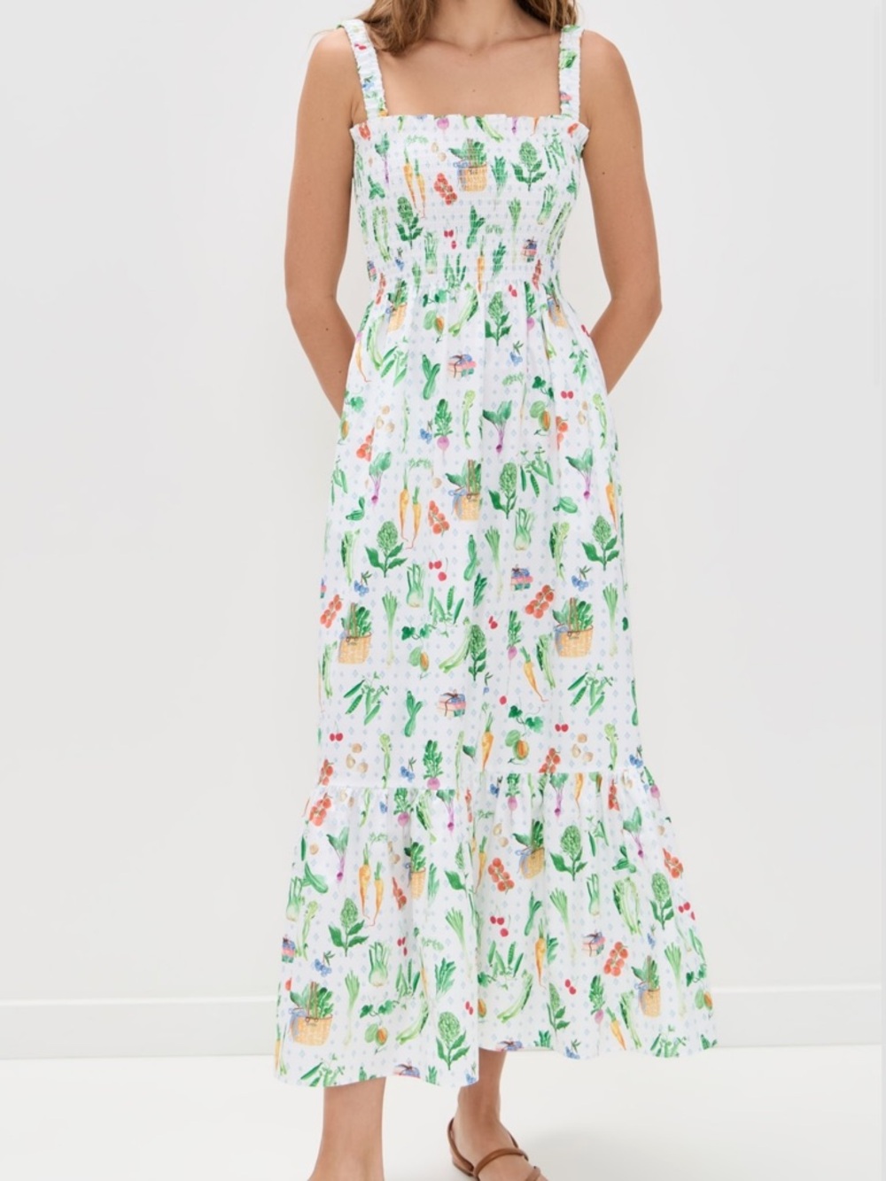 Hill House The Anjuli Nap Dress in Farmer’s Market Multi